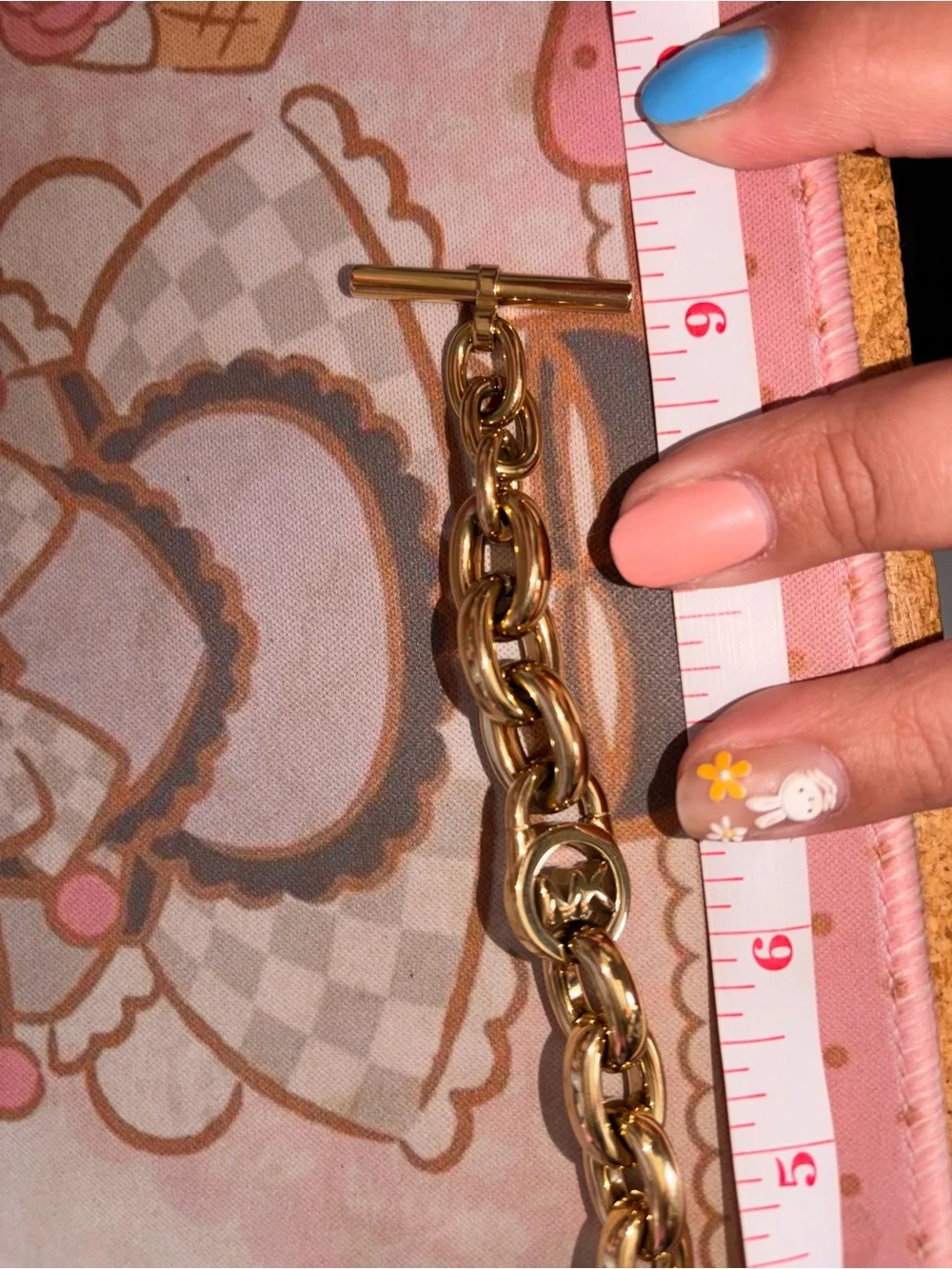 Michael Kors MK Chunky Chain Link Bracelet Padlock MK Logo - Picture 5 of 5